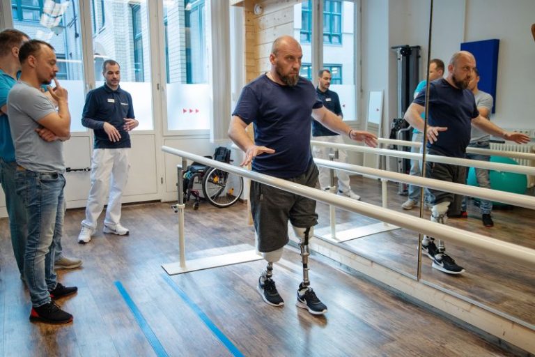 ‘A new life’: Ukrainian war amputees travel to Germany for custom-made limbs