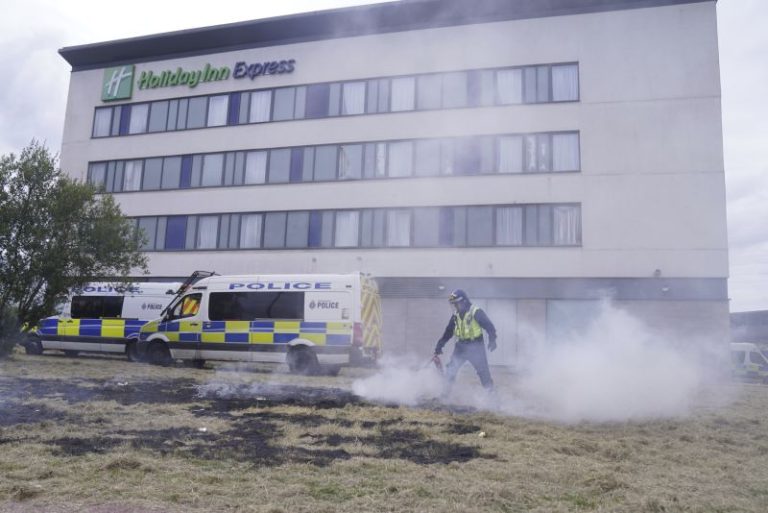 ‘They tried to kill people:’ Rotherham residents despair after riot at hotel housing asylum seekers